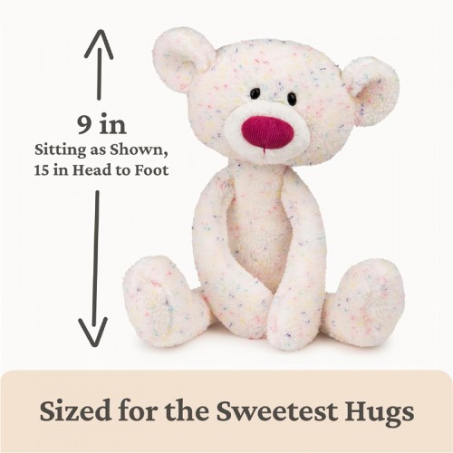 Gund Toothpick Bear 15" Plush Toy - Confetti | 1 year+| Baby Soft Toy | Stuffed Toy